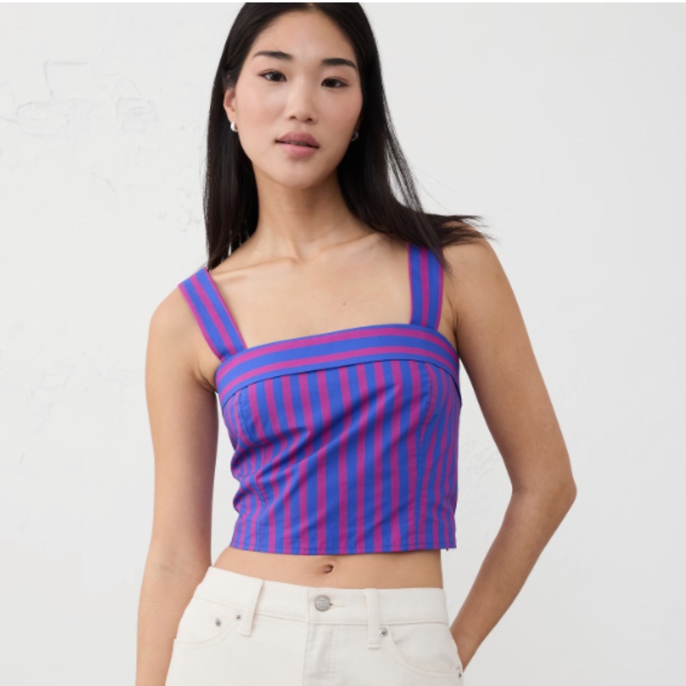 NWT Cross-Back Crop Top - Medium